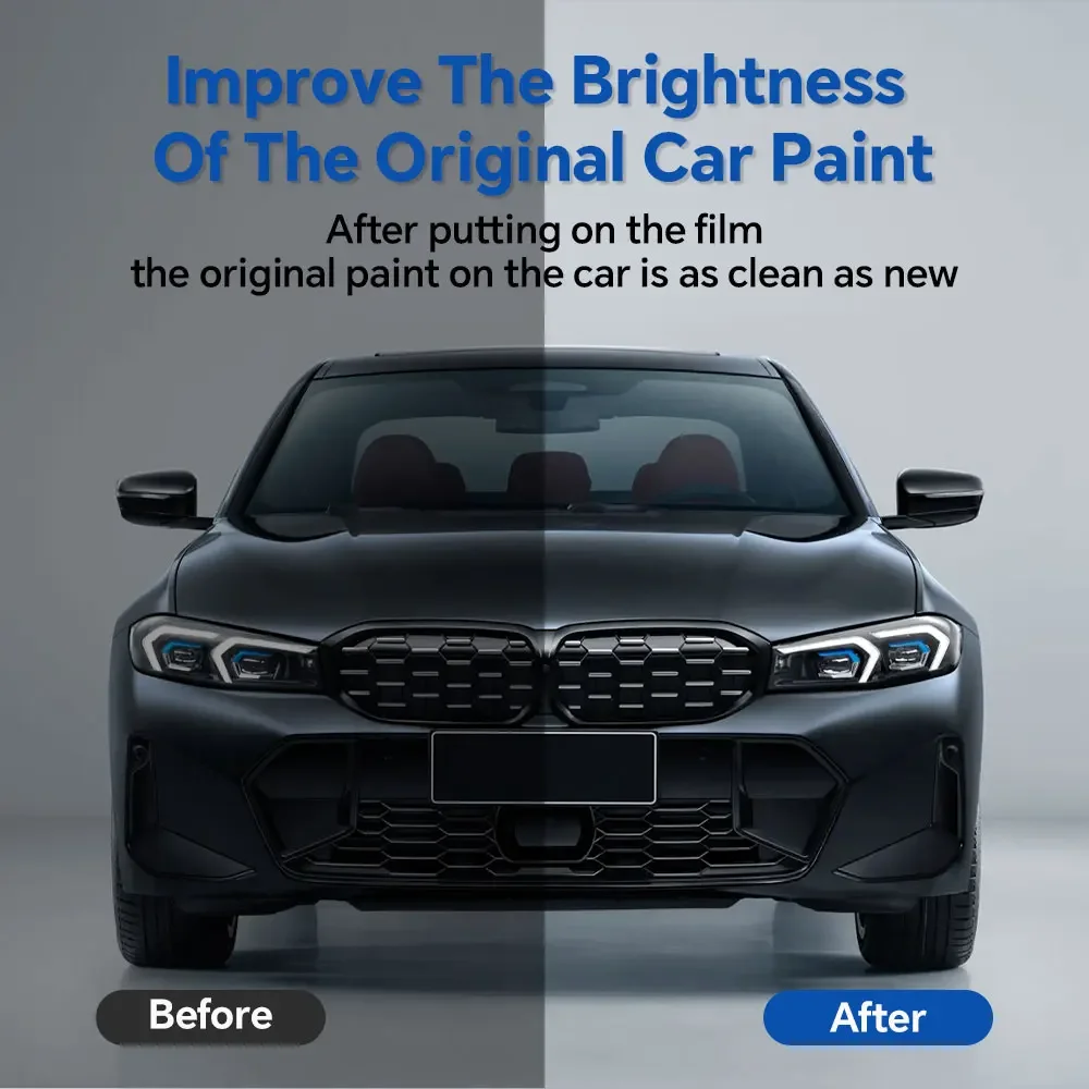 สำหรับ BMW ซีรีส์ 3 G20 2023-2025 ฟิล์มกันรอยสีรถยนต์ TPU 9Mil แบบตัดสำเร็จรูป PPF ชุดบอดี้รถยนต์ ใส ป้องกันรอยขีดข่วน มองไม่เห็น