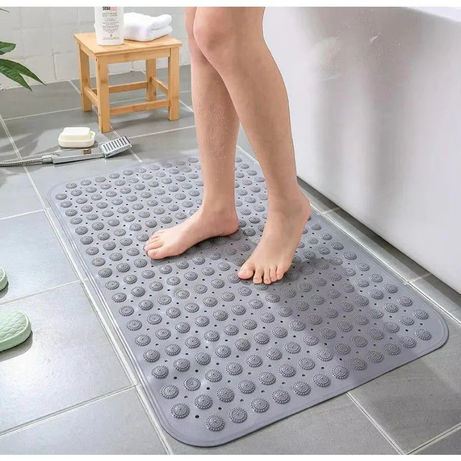 Rutschfeste Badematte mit Saugnäpfen, Badezimmerteppich, PVC-Badematte, Küchenteppich, Küchenzubehör, Badezimmerzubehör