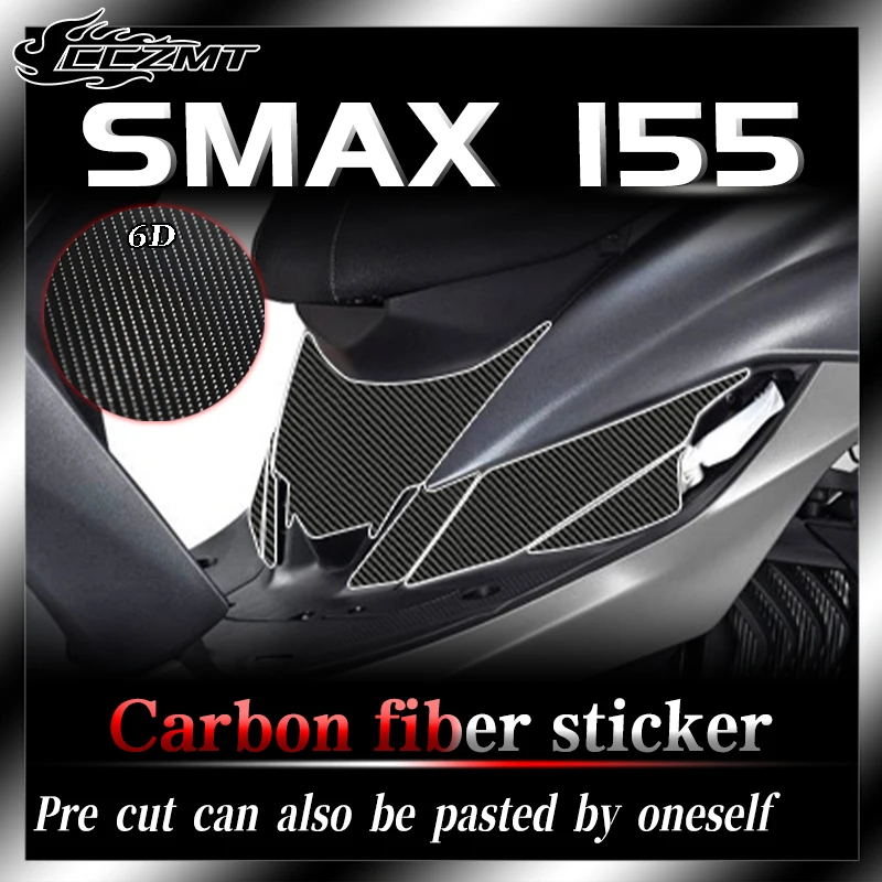 For Yamaha SMAX155 second-generation modified stickers Car stickers 6D Carbon fiber protective film