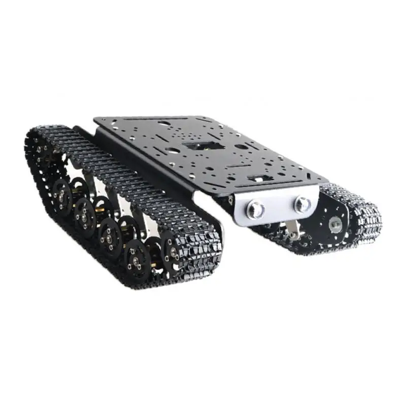 Smart Robot Tank Car Aluminum Alloy Tracked Chassis Durable DIY Kit for Educational Robotics