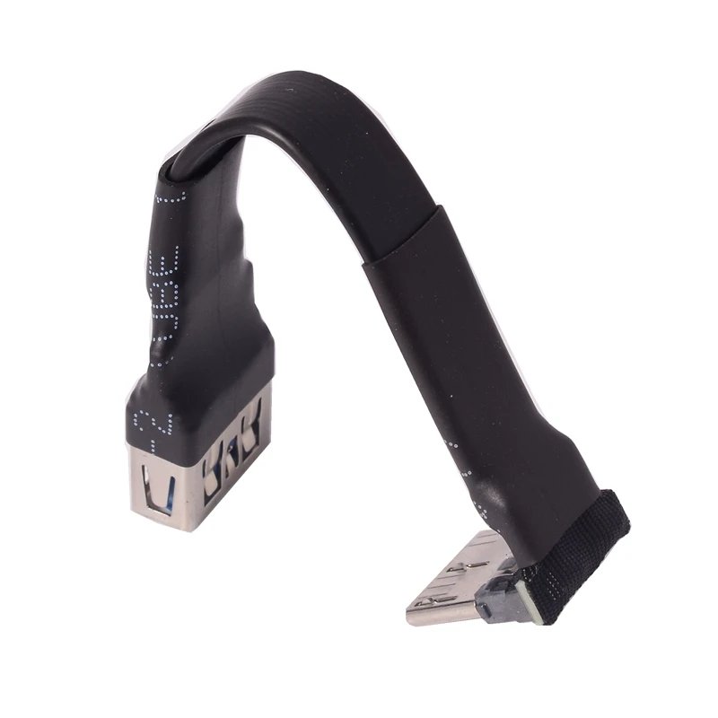 ADT Flat Flexible USB 3.0 Extension Cable Male to Female Type-A to Micro-B OTG Data Cable Thin Connection S-W