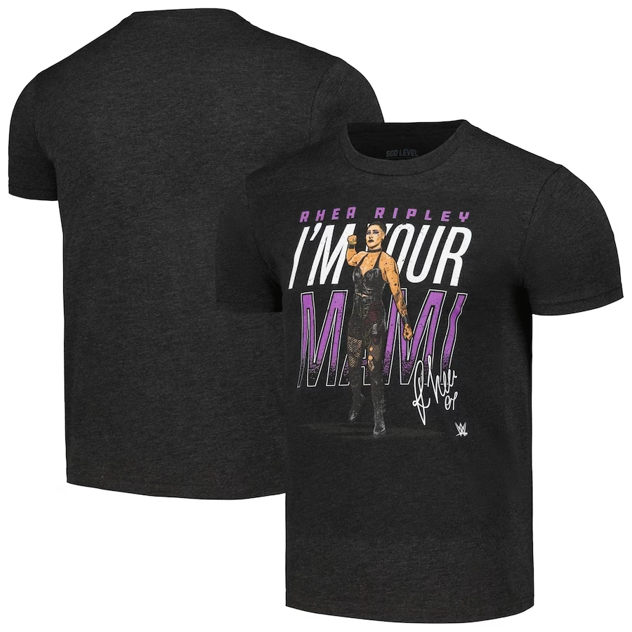 Wrestler Rhea Ripley T Shirt Mother\'s Day I\'m Your Mami Graphic Mens Black Monday Night T-shirts Summer O-Neck Short Sleeve Tops