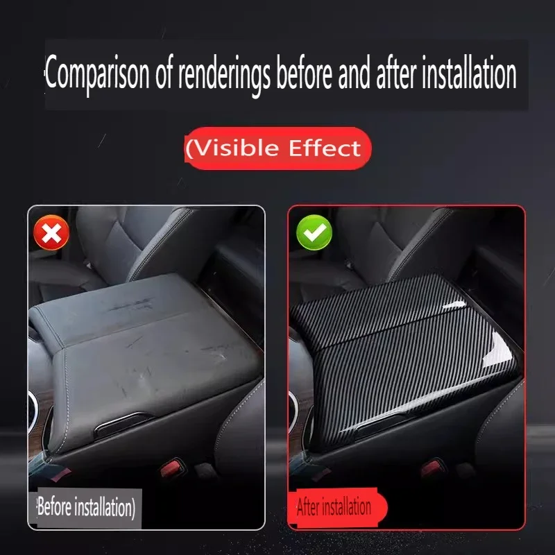 LHD For Toyota Land Cruiser 300 LC300 2022 2023 2024 ABS Car Center Console Armrest Storage Box Panel Cover Trim Car accessories