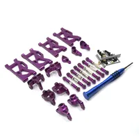 Universal Upgrade and Modification Parts, All-metal 7-Piece Set for WLtoys 124019 124017 124016 124018 144001 144002 RC Car