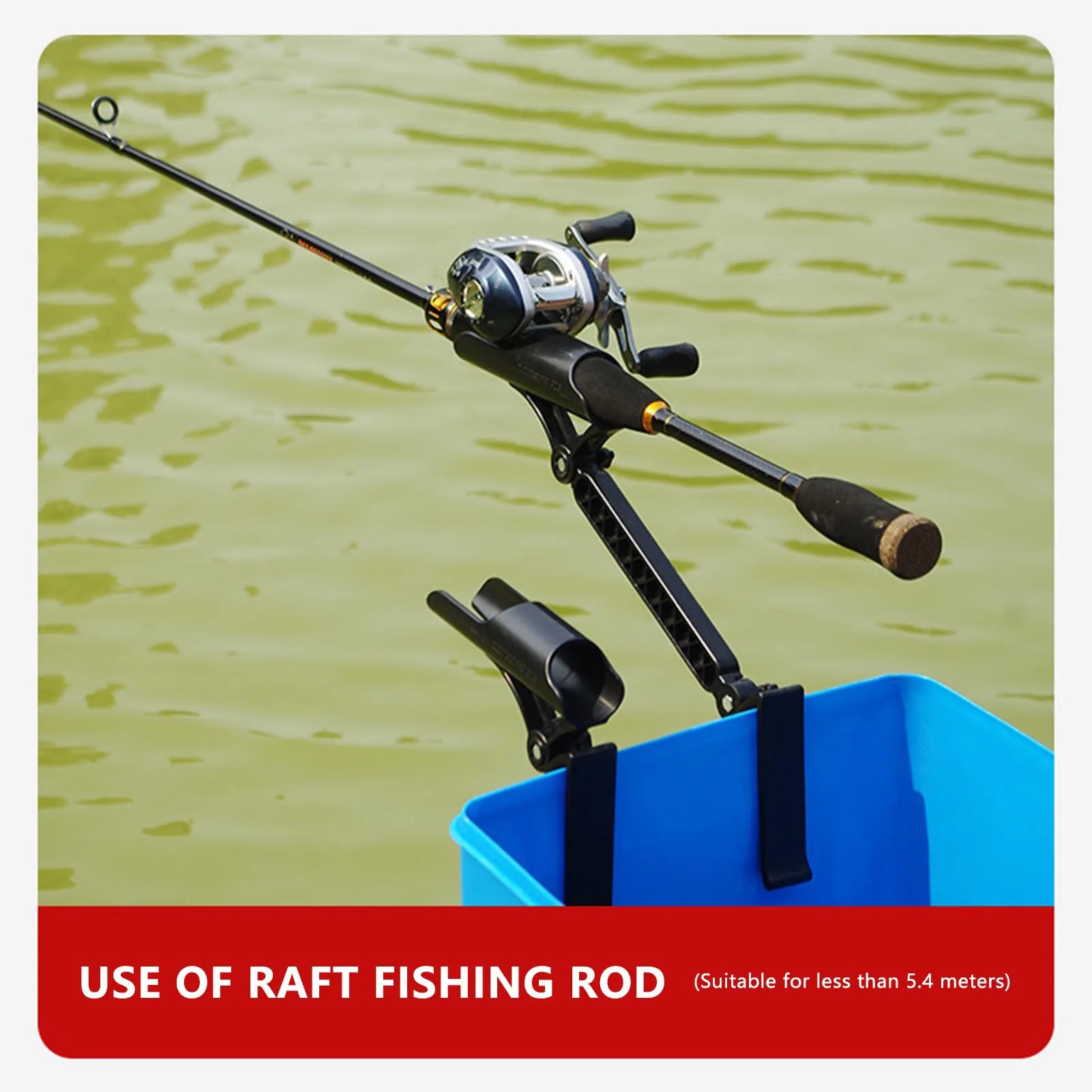 

10/25cm Portable Fishing Rod Bracket Adjustable Folding Fishing Rod Fixing Bracket Outdoor Fishing Bucket Boat Pole Holder