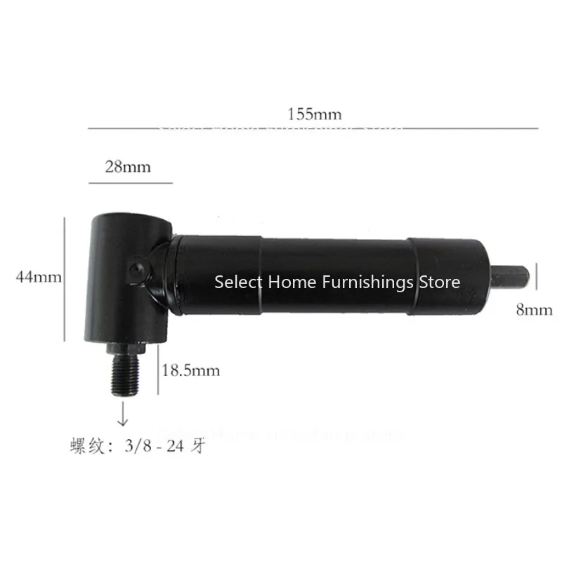 

It Is Suitable for 10mm Strong Chuck of Electric Drill Right Angle Turning Corner, and Should Be Punched in Narrow Spaces