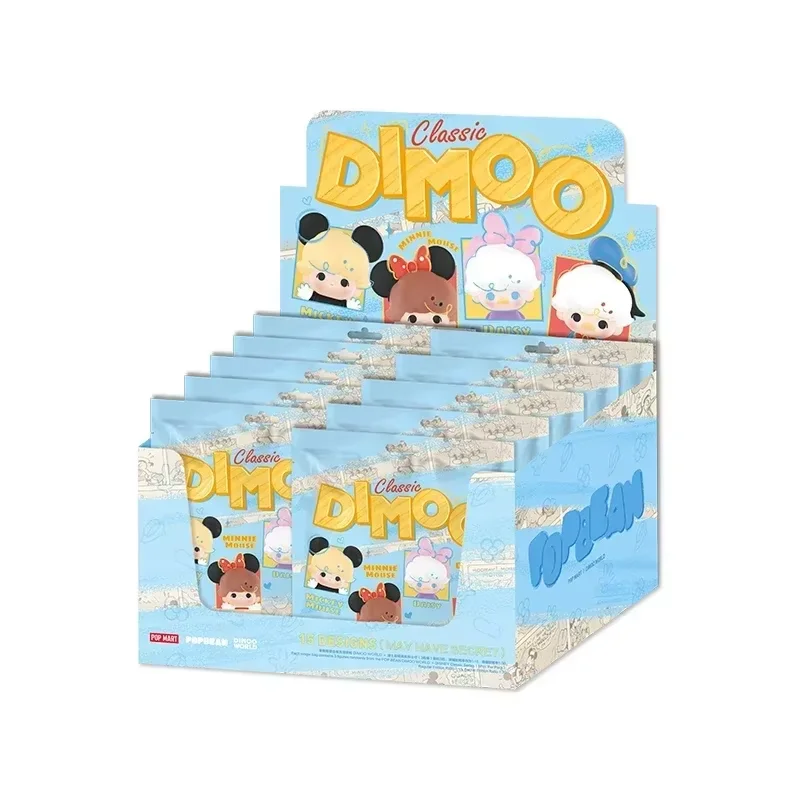 POP MART POP BEAN DIMOO WORLD x DISNEY Serie Clásica Caja Sorpresa Misteriosa Figura de Acción Coleccionable para el Hogar/Escritorio