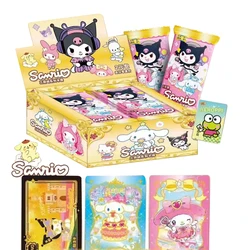 Collection Cards 30 Packs Sanrio Kuromi Hello Kitty Cards Melody Trading Card Game My Cartoon Cute Toy Hangyodon Gift Wholesale