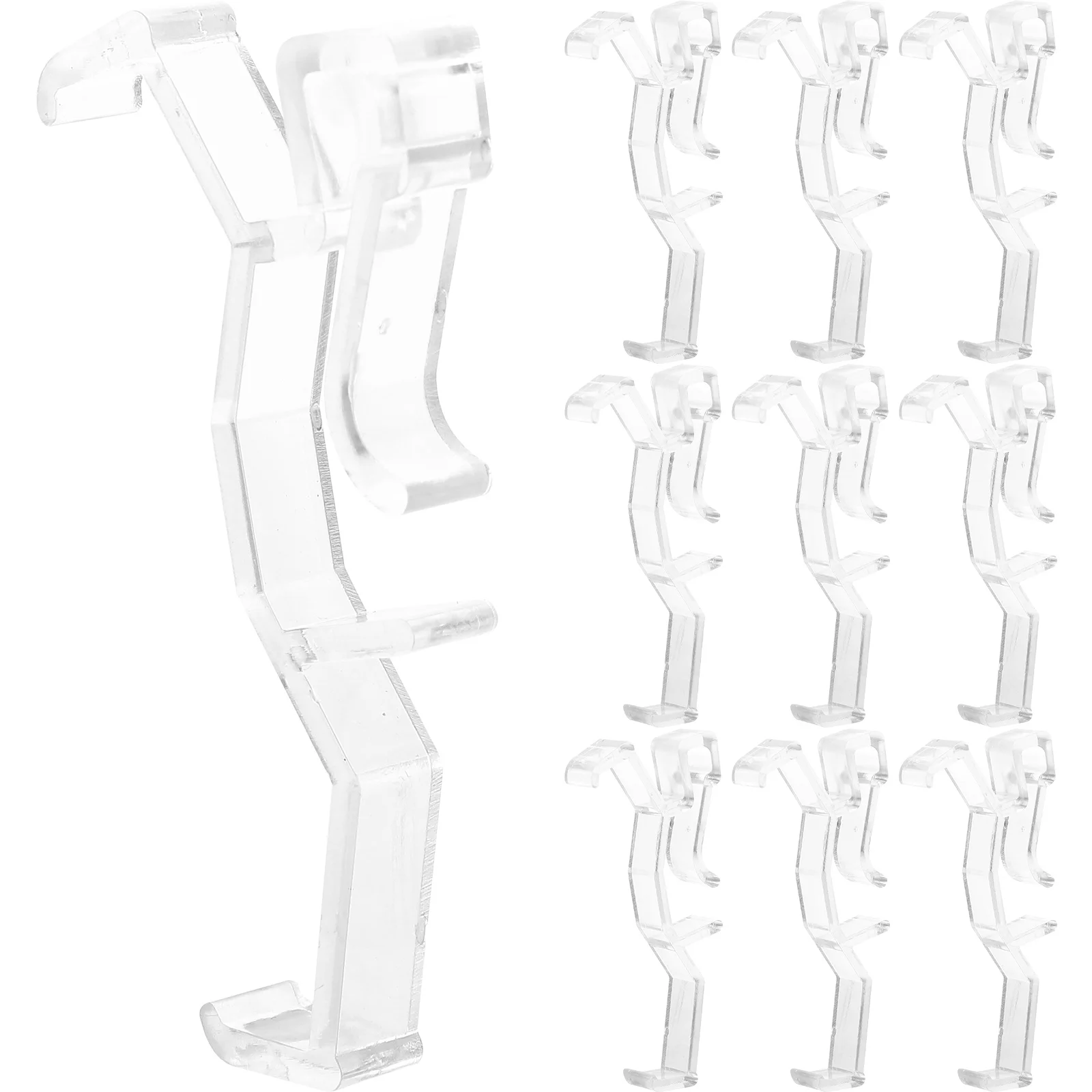 20 Pcs Blinds and Valance Clips Curtain For Clamps Installation Tool Long Plastic Wear-resistant