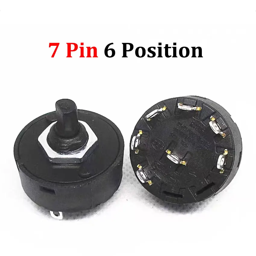 1pcs Knob Switch  3/4/6/7/8/9Pin 2/3/5/6/7/8 Position Rotary Switch For Electric Oven Teapot Juicer Blender Power Switch - Image 6