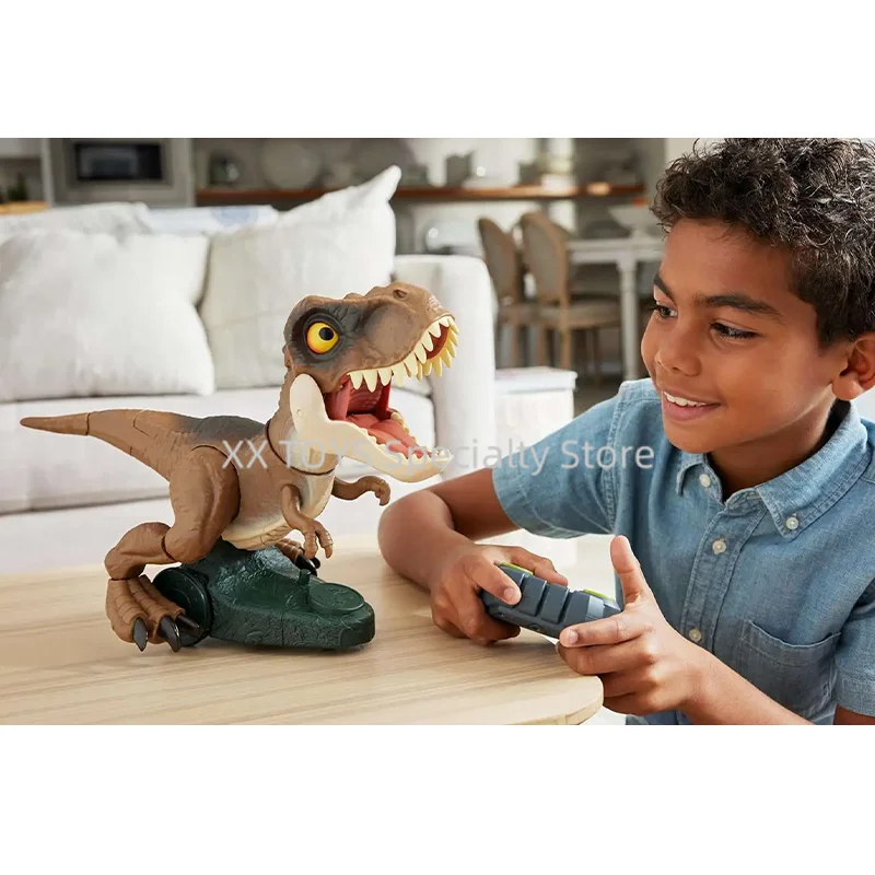 Jurassic World Roarin' Frenzy T. Rex Remote Control Toys Motorized Tyrannosaurus Rex Dinosaur Model Toys Boy's Birthday Gifts