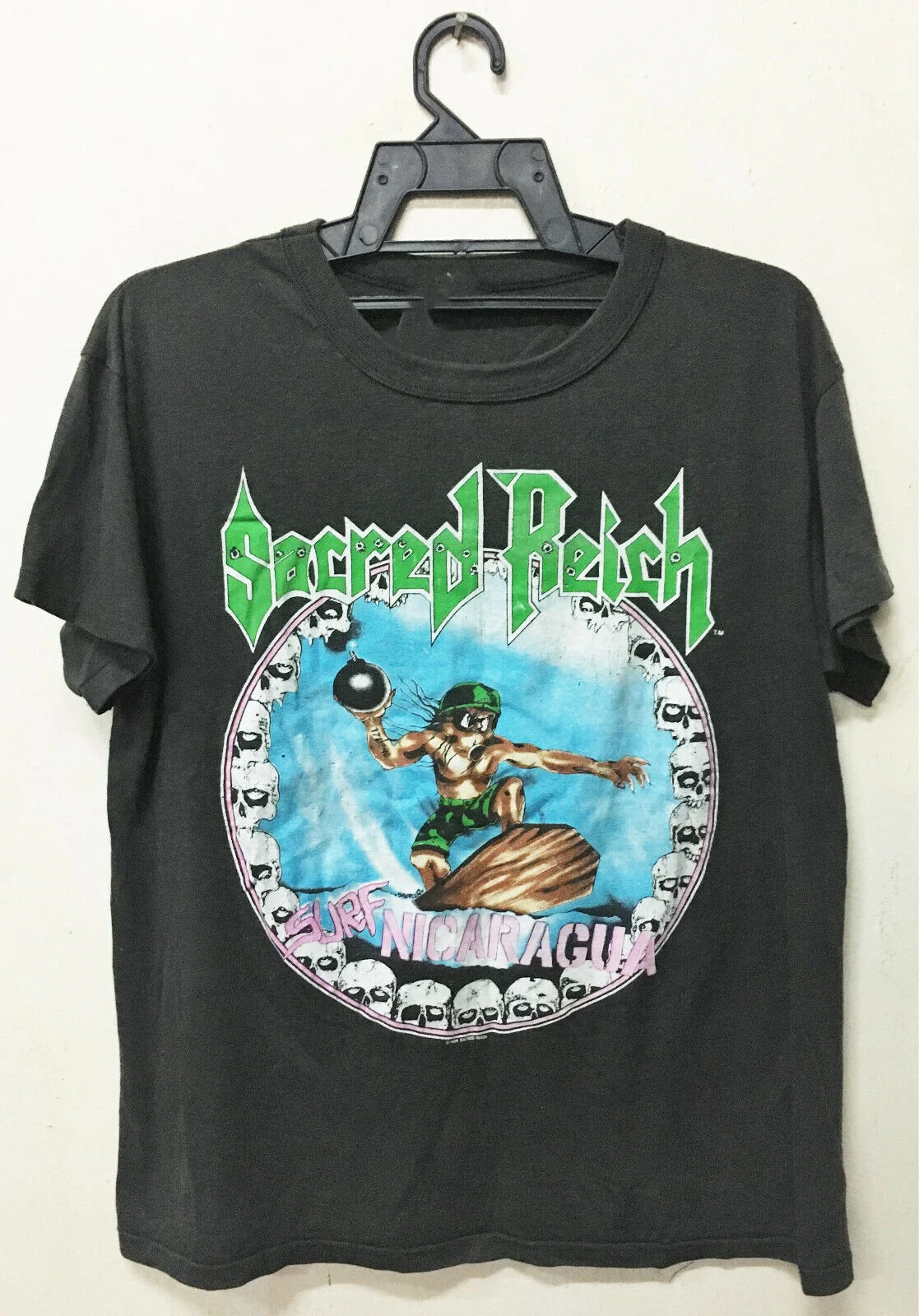 Rare Sacred Reich 90s Short Sleeve Black S-2345XL Unisex T-shirt S3415