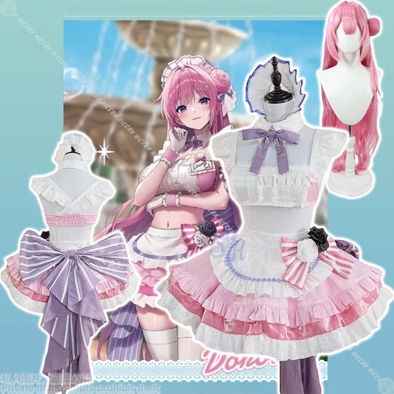 

Dorothy 코스프레 Game GODDESS OF VICTORY: NIKKE Costume Kawaii Coffee Maid Pink Dress Jirai Kei Short Top Lolita Halloween Cosplay