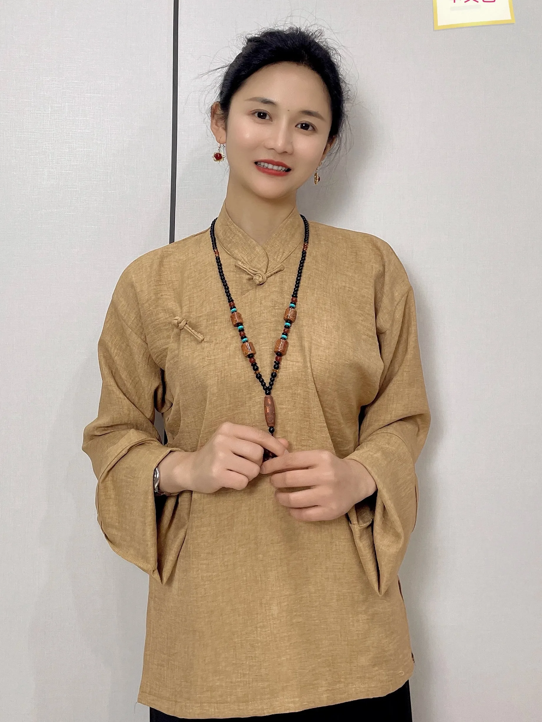 

Tibetan Ethnic Top Dancing Dress Tibet Wide Sleeve Performance Wear Clothing Large Sleeves Women's Costume