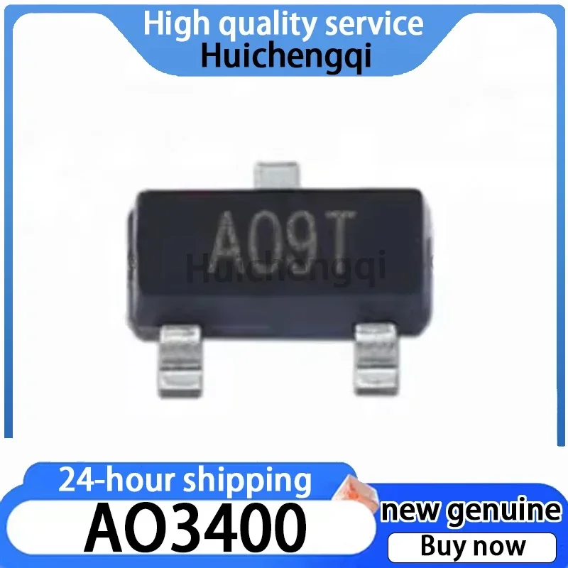50PCS AO3400 Package SOT-23-3 MOSFET 2.5A