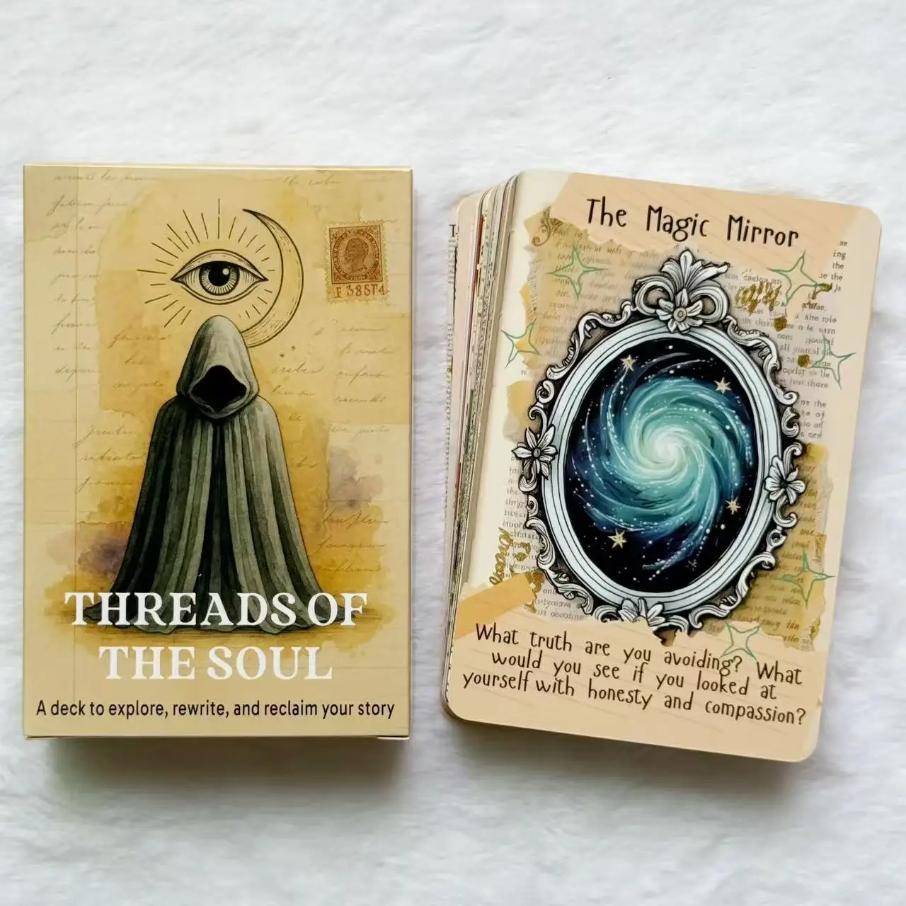 

Колода Оракула Threads of The Soul, 50 карточек Oracle для личной чтения, 12x8 см, карты Таро, карточные игры, 14+