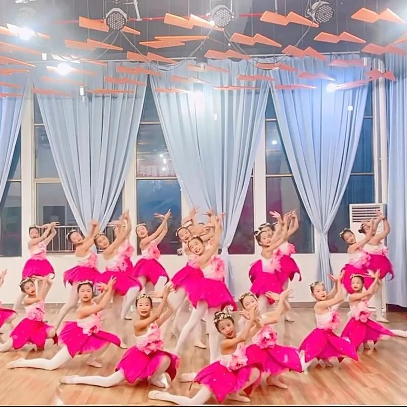 

Детская современная танцевальная одежда с цветочным принтом, танцевальный костюм для девочек, детское танцевальное платье для девочек, сценическая одежда, танцевальный костюм с цветком магнолии