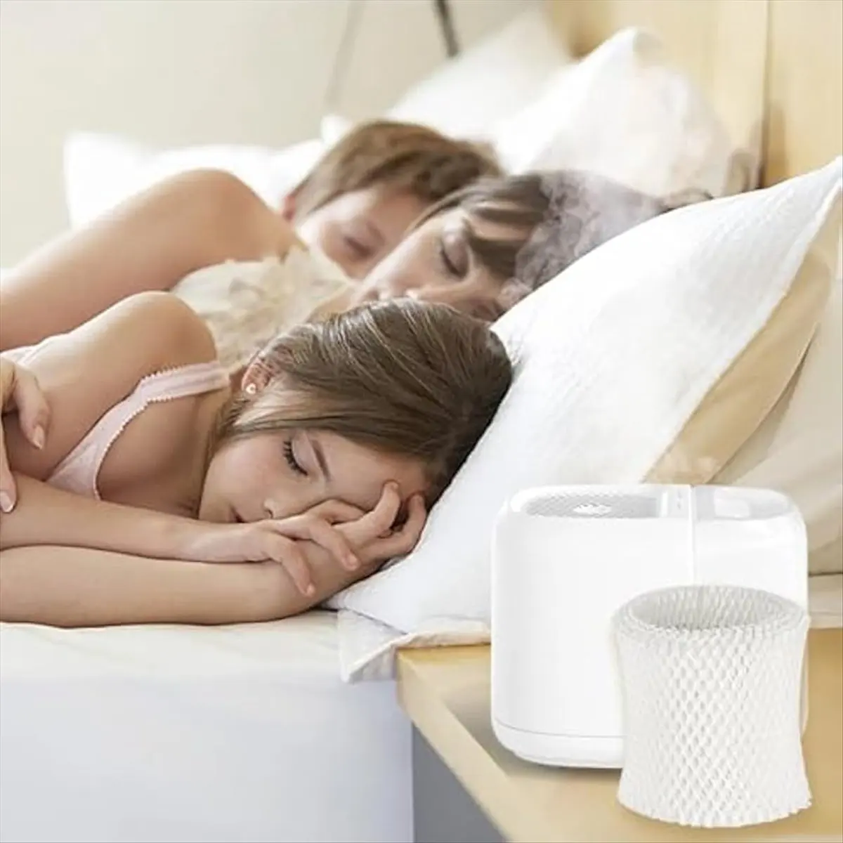 AA83 8pcs Humidifier Filters for Canopy Bedside,Replacement Filters for Canopy Bedside Humidifiers, Wood Pulp Paper Filter