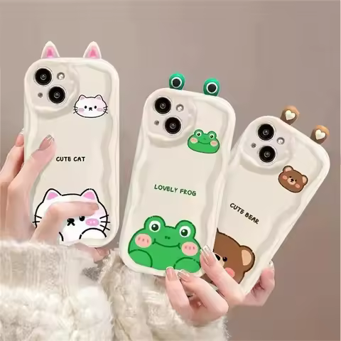 3D Frog Eyes Phone Case for Samsung Galaxy A25 A15 A13 A52 A32 A72 A52S A31 A51 A71 A04E A04 A05 A02 A04S A05S A21S A22 A23 A10