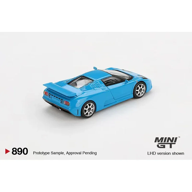 Voorverkoop MINIGT 890 1:64 EB110 Super Sport Blue Diecast Model Collectie Speelgoed