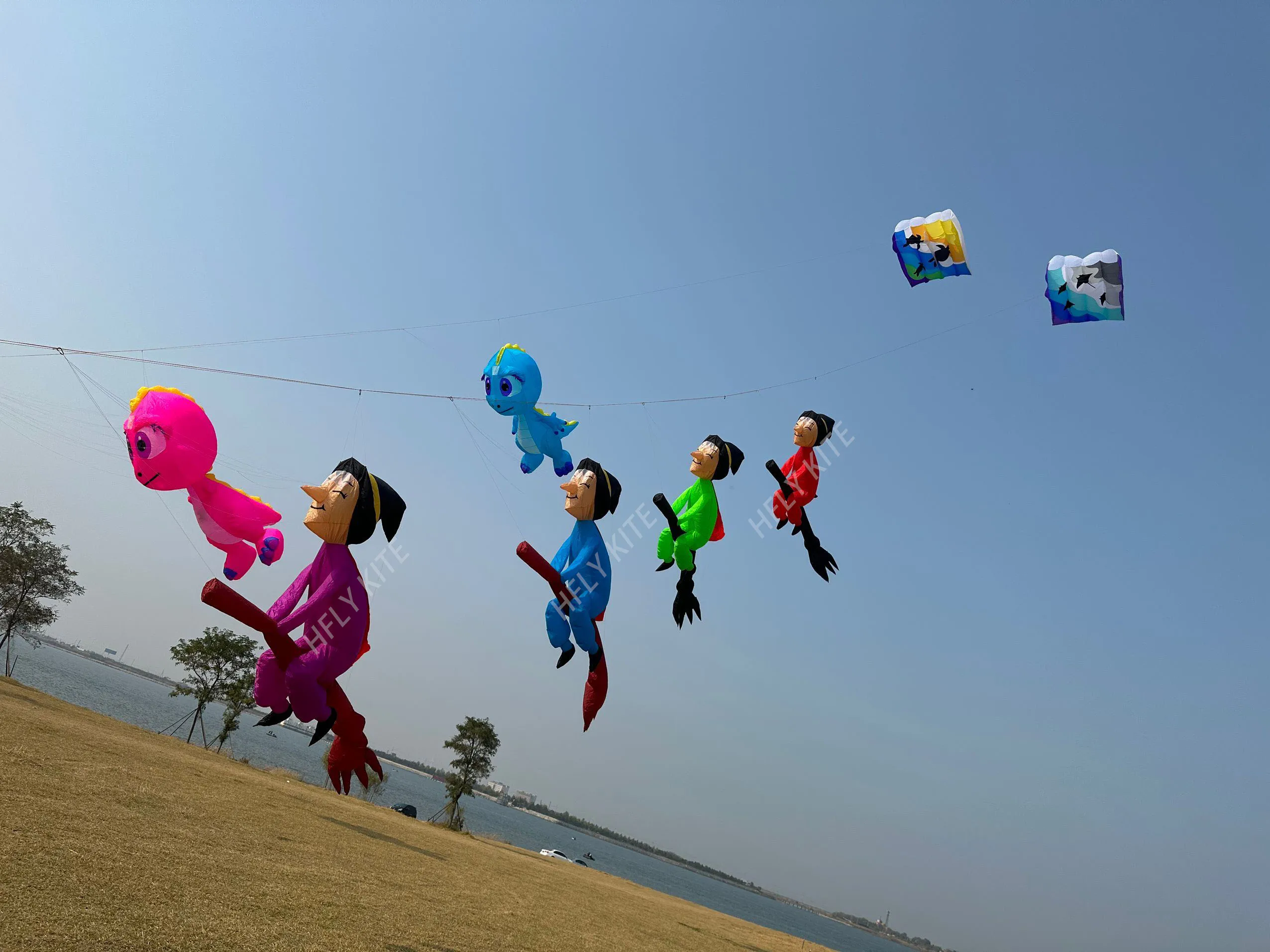 Nuovo arrivo 4M mago aquilone ciondolo linea lavanderia morbido gonfiabile