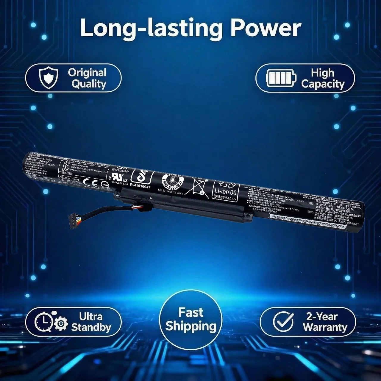 New Original L14L4A01 L14M4A01 Laptop Battery For Lenovo IdeaPad 500-15ISK 15ACZ V4000 Z41-70 Z51-70 L14M4E01 L14S4A01 L14L4E01