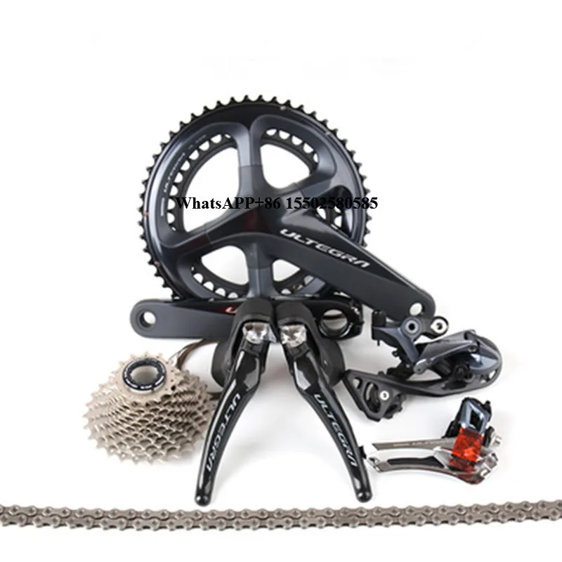 

Road Bike R8000 1*11 Speed Kit Bicycle Shift Lever Front and Rear Derailleors Groupset Cassette Flywheel Crankset