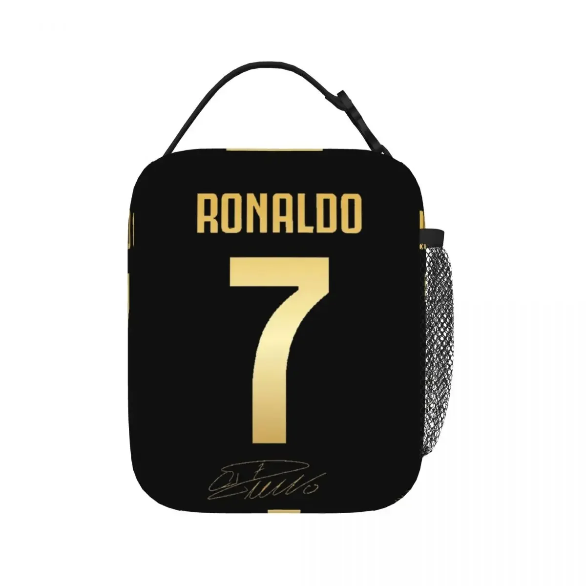 CR7 Cristiano Ronaldo Lunch Bags Insulated Lunch Tote Waterproof Bento Box Resuable Picnic Bags Large Capacity Thermal Bag