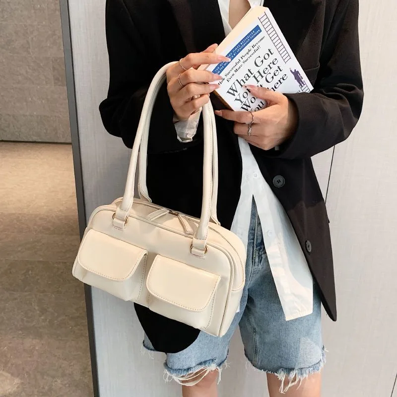 Foreign-style Internet Celebrity Women's 2024 New South Korea Ins Niche Trendy Brand Casual All-match Solid Color Fashionable Sh