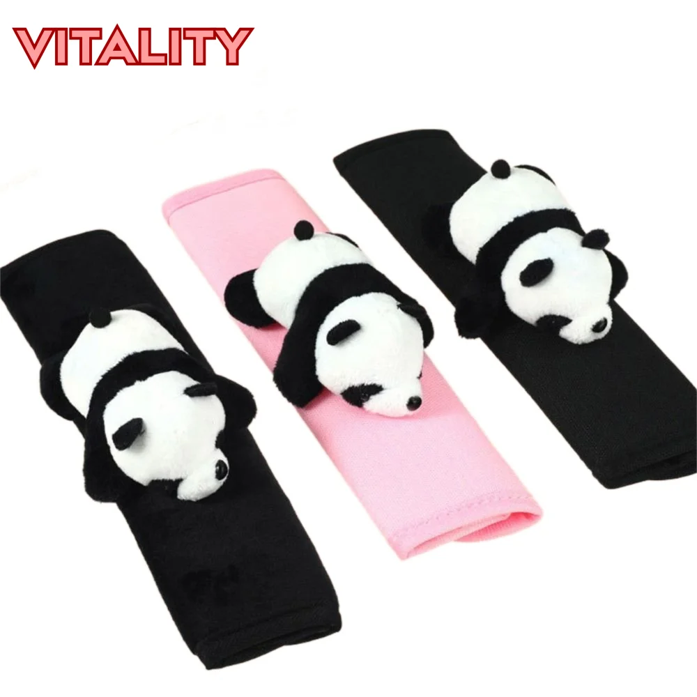 

Прочный регулируемый чехол для автомобильного ремня безопасности, милый наплечник, автомобильный ремень безопасности, наплечная накладка, наплечная защита с пандой для взрослых