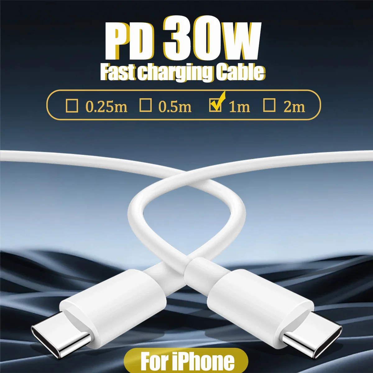 Für Apple PD 30W USB-Schnellladekabel für iPhone 17 16 15 14 13 Pro Max für iPad für AirPods Typ-C Schnelllade- und Datenkabel