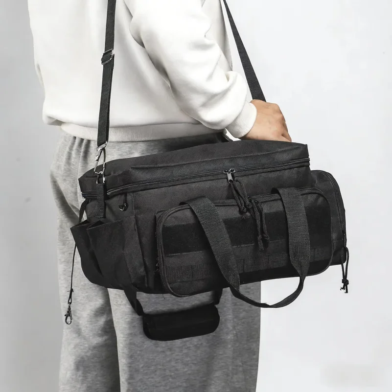 14 Inch Thickened Tool Bag Waterproof Wear Resistant Large Capacity Multi Pocket Design Portable Storage Toolkit for Electrician