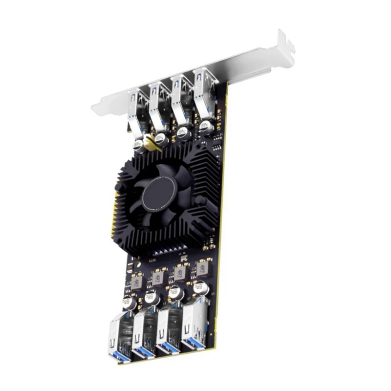 USB3.2 PCI Express Adapter PCI-E To 8 Port USB 3.2 Expansion Card 4 Channel USB3.0 Pcie X4 Controller Card For Camera