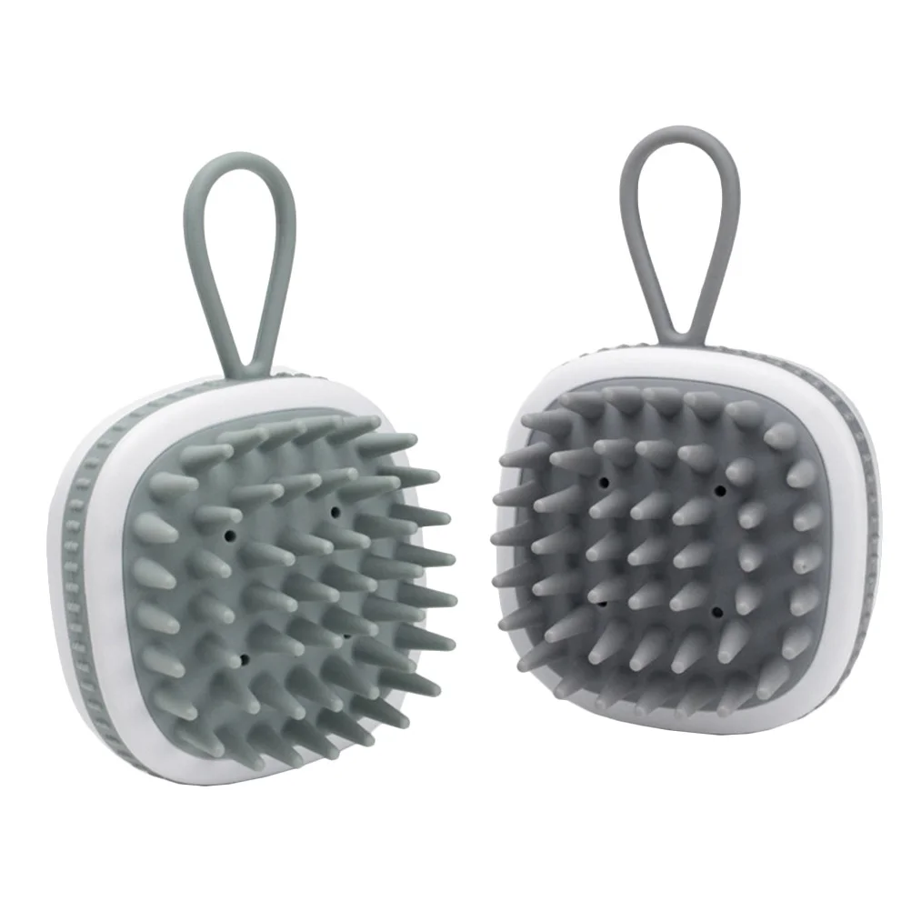 

2 шт., массажная щетка, пневматическая расческа, силиконовый шампунь для кожи головы, инструмент для глубокой очистки от перхоти, скребок для волос, массажер для кожи головы