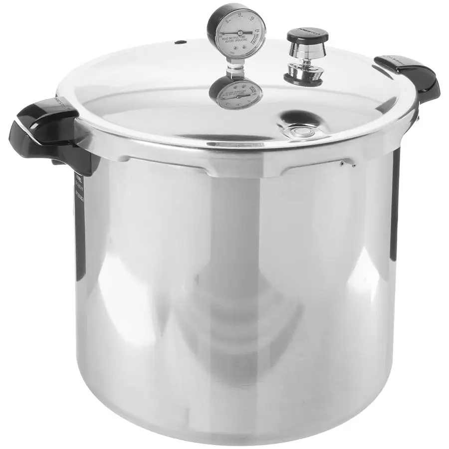 

01784 23Quart Induction Compatible Pressure Canner, Silver, Aluminum