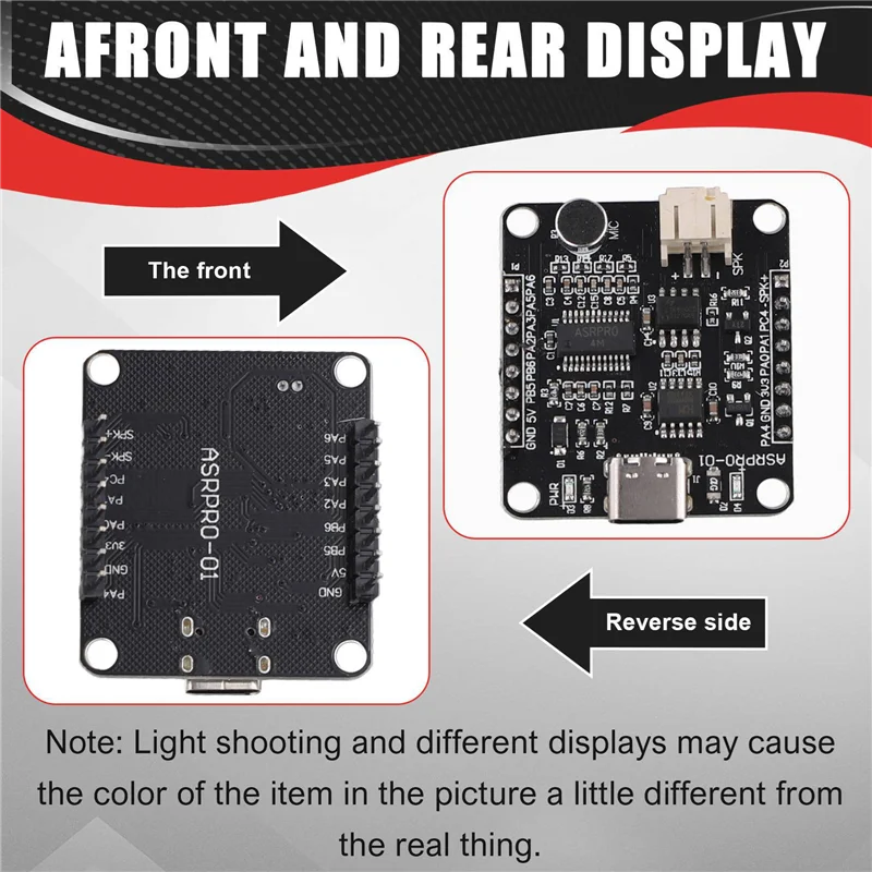 SQPP-2X Плата разработки ASR-PRO 4M Флэш-память Модуль распознавания голоса Макетная плата (контактный разъем уже сварной)
