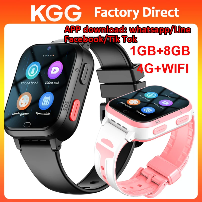 4G Smart Watch Phone GPS Tracker 1GB+8GB HD Video Call Call Back Monitor Alarm APP Download Smart Android Clock