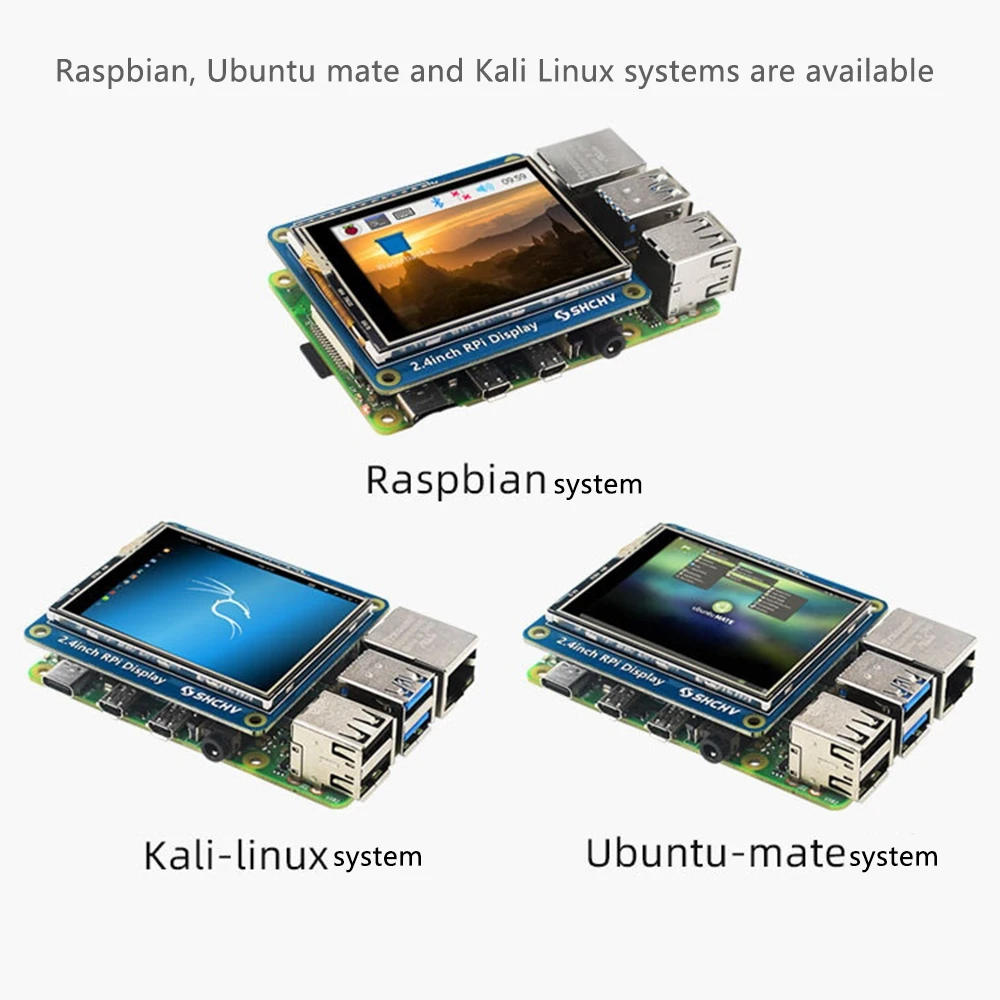 2.4 Inch Touch Screen Display for Raspberry Pi 4B/3B+/3B/3A+/ Zero W LCD Touch Screen 320X240 Display for Raspberry Pi