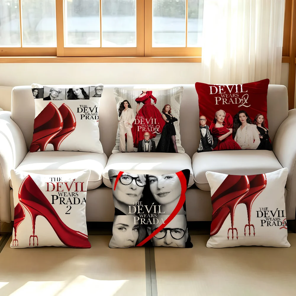 Movie The D-Devil W-Wears P-PraDa 2 cushion cover Comfortable Decorative For Bedroom Living room Dormitory Picnic and Holiday