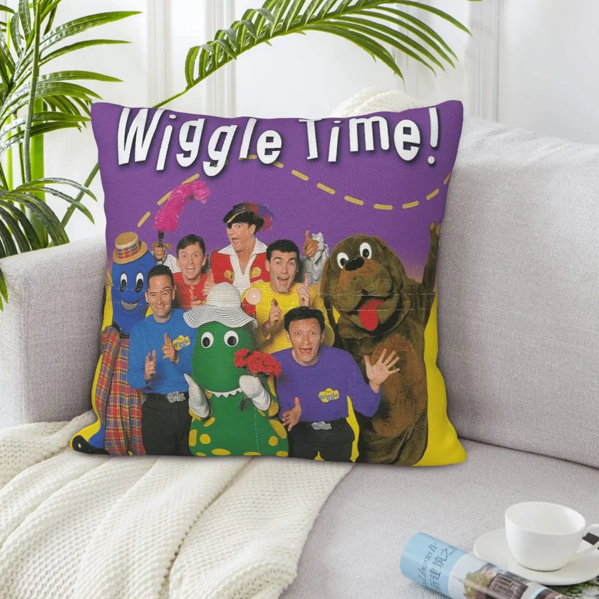 The Wiggles Tv Show Music Band Square Linen Pillowcase Cushion Cover Polyester Decorative Bed Home Comfort Throw Pillow
