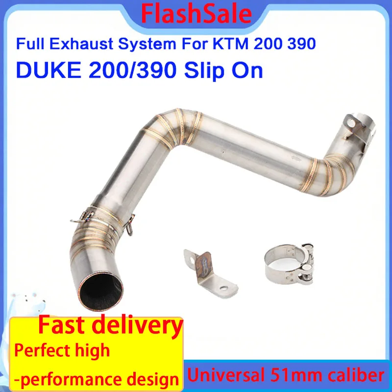 Аксессуары для колена выхлопной трубы среднего сечения, подходящие для KTM Duke 125, 250, 390 2013-2021 гг. Аксессуары для колена выхлопной трубы среднего сечения, подходящие для KTM Duke 125, 250, 390 2013-2021 гг.