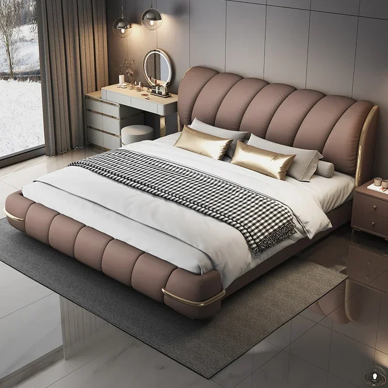 

Luxury Base Beds And Frames King Size Bed Frames With Head Board Modern Organizer Complete Double Bedroom Furniture 180x200cm