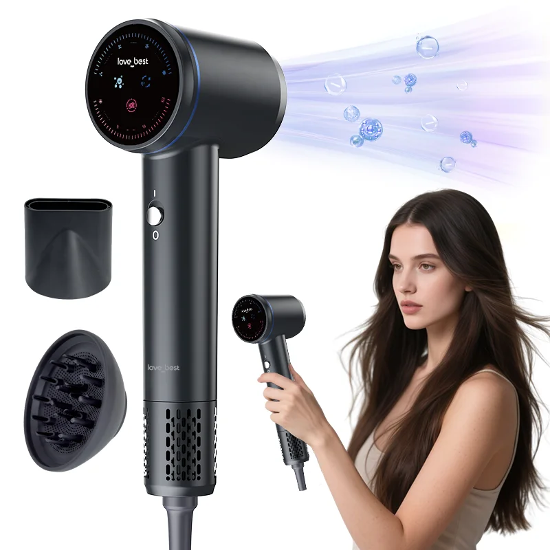 Professional Lightweight Curly Hair Blow Dryer Salon-Grade Brushless Styling Tools High-Speed Electric Direct Factory Wholesale