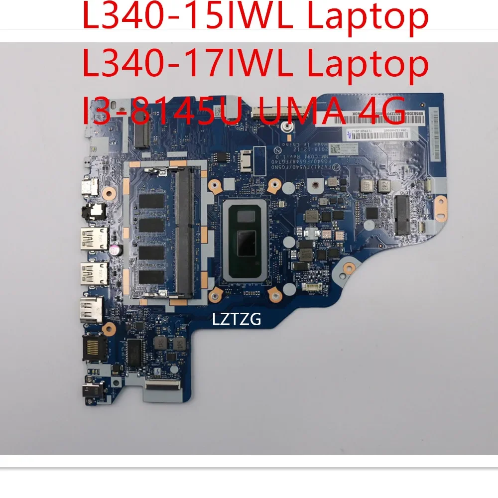 

Материнская плата для ноутбука Lenovo ideapad L340-15IWL/L340-17IWL, материнская плата I3-8145U UMA 4G 5B20S42160