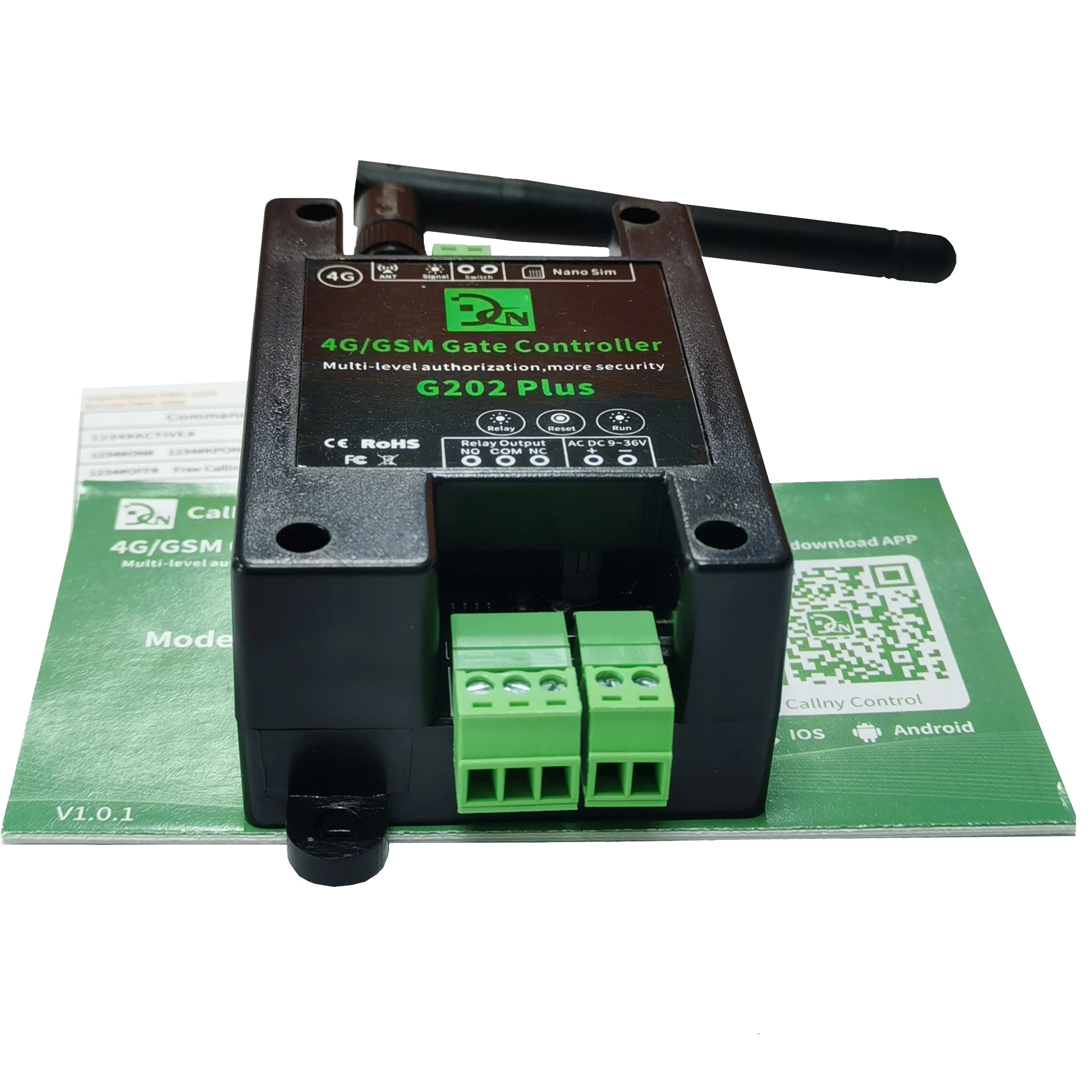 

Smartphone Canlly Application GSM 4g Door Opener Access Controller Receiver 1001 User G202Plus Relay Remote Switch