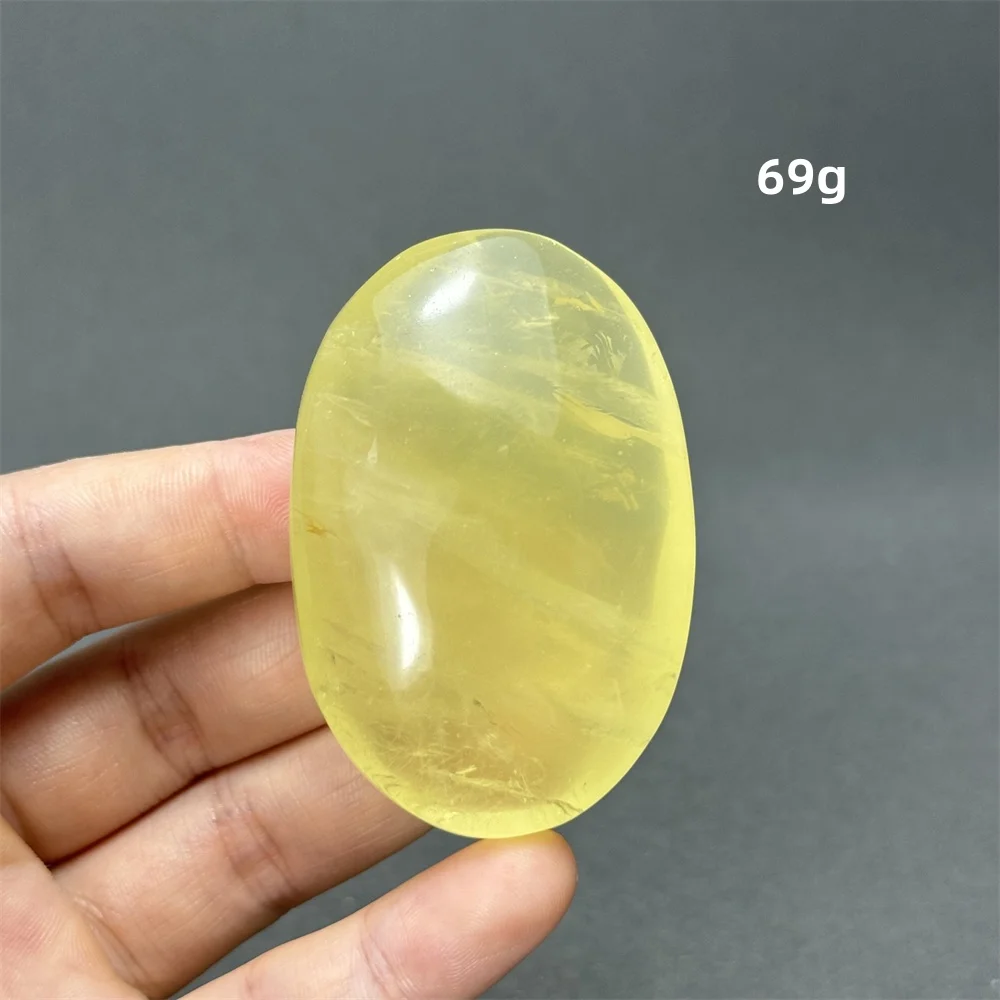 Natural Gemstone Citrine Palm Mineral Energy Ornaments Healing Aura Meditation Spiritual Witchcraft Home Decoration Gifts