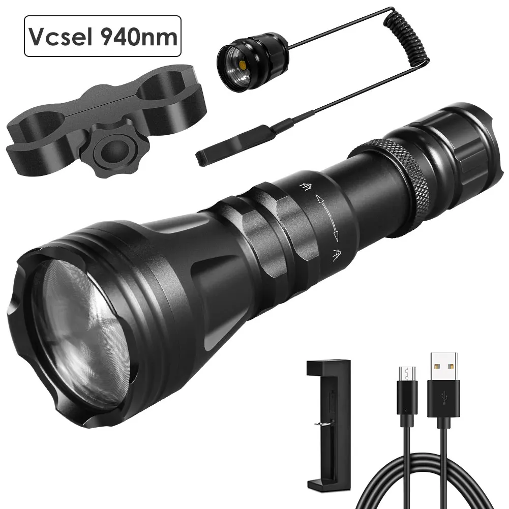 

UniqueFire 2001 Vcsel / IR940NM 850NM 810NM LED Flashlight Zoomable illuminator 3 Mode Waterproof Outdoor Night Vision Torch