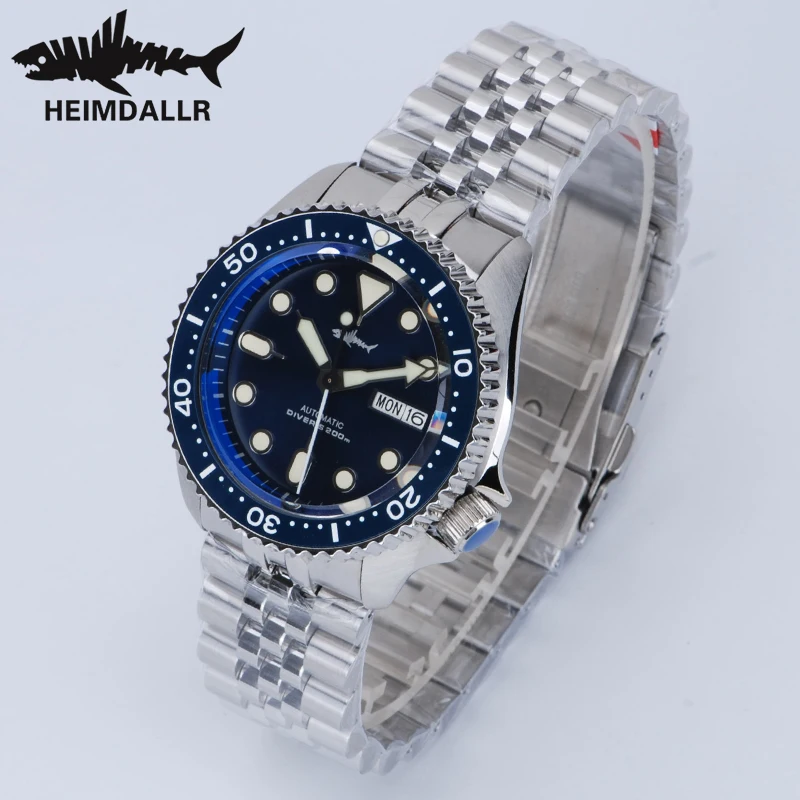 HEIMDALLR SKX007 Men Diver Watches Sapphire Mirror 200M Water Resistance Luminous NH36A Automatic Mechanical Steel Men's Watches