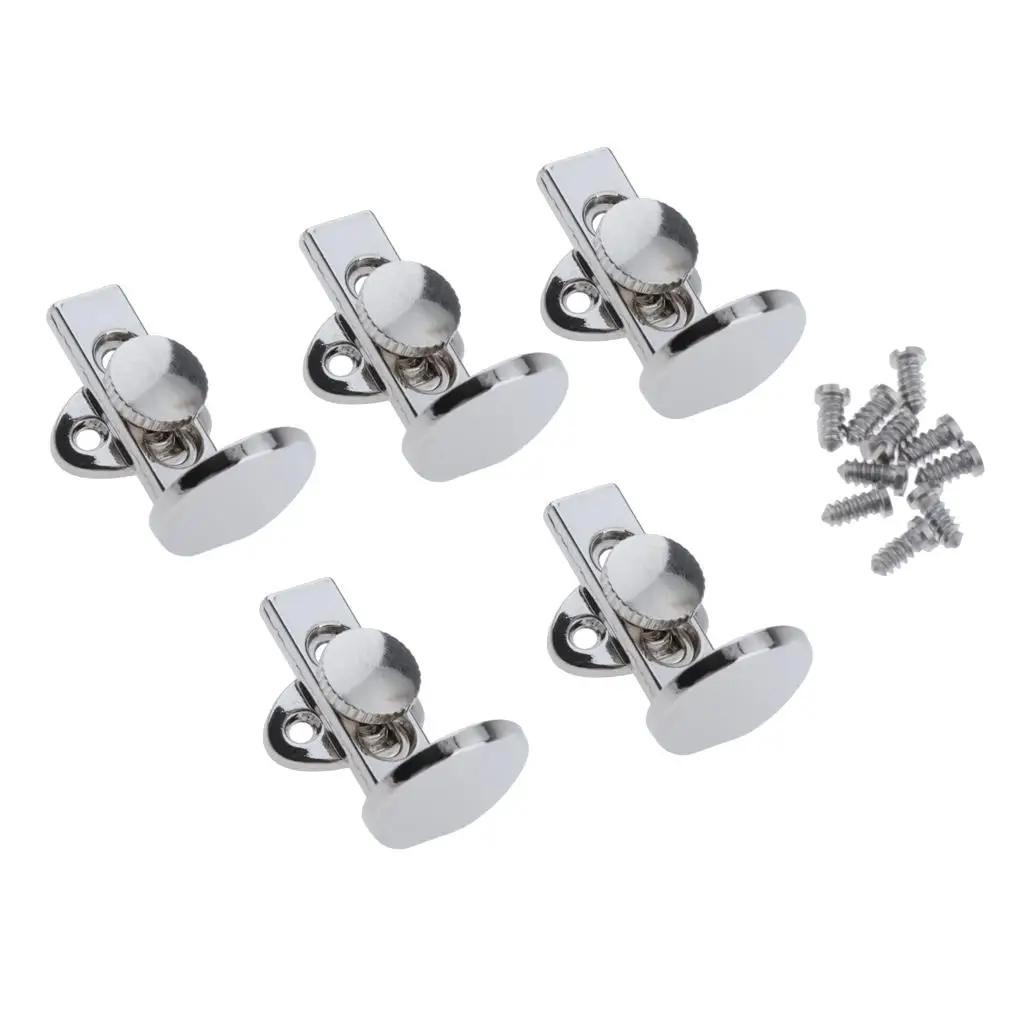 5pcs Adjustable Clarinet Thumb Rest Finger Protector w/ Screws Woodwind Parts Accessories for Clarinet