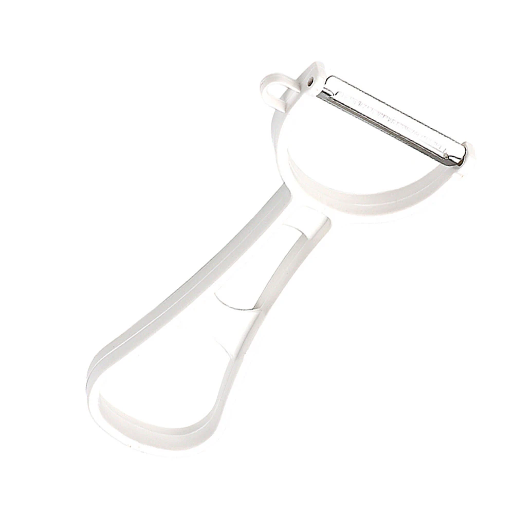

White Peeler R255B Thick H Grip Metal Plastic Fruit Vegetable Kitchen Gadget Cucumbers Carrot Potato Apple Peeler
